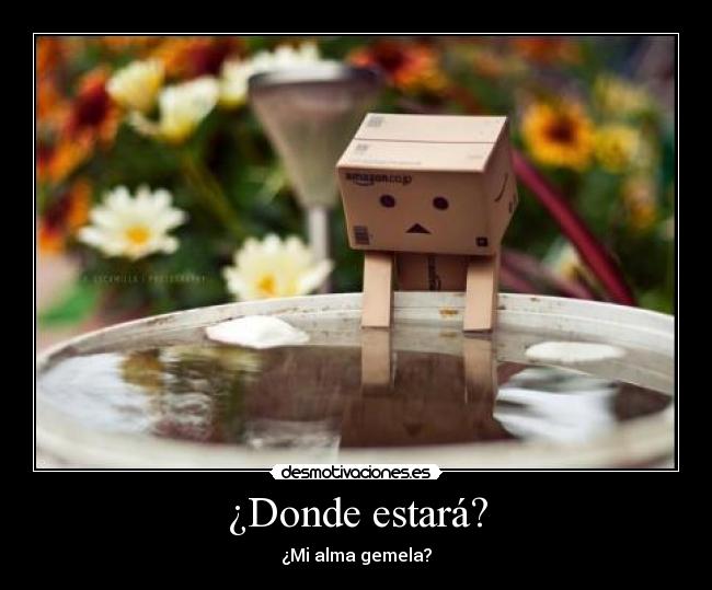 ¿Donde estará? - ¿Mi alma gemela?