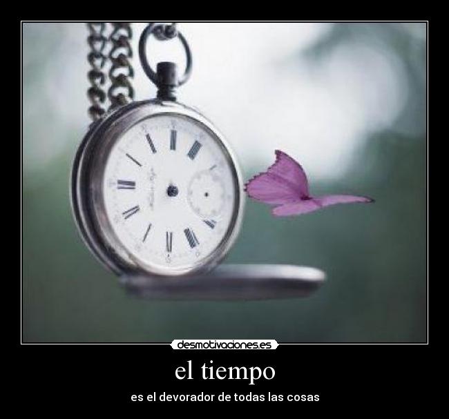 el tiempo - es el devorador de todas las cosas
