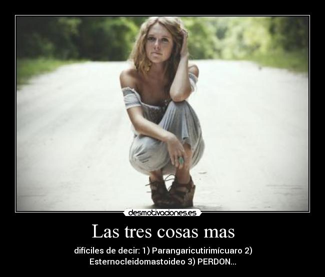 Las tres cosas mas -