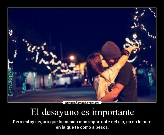 El desayuno es importante -