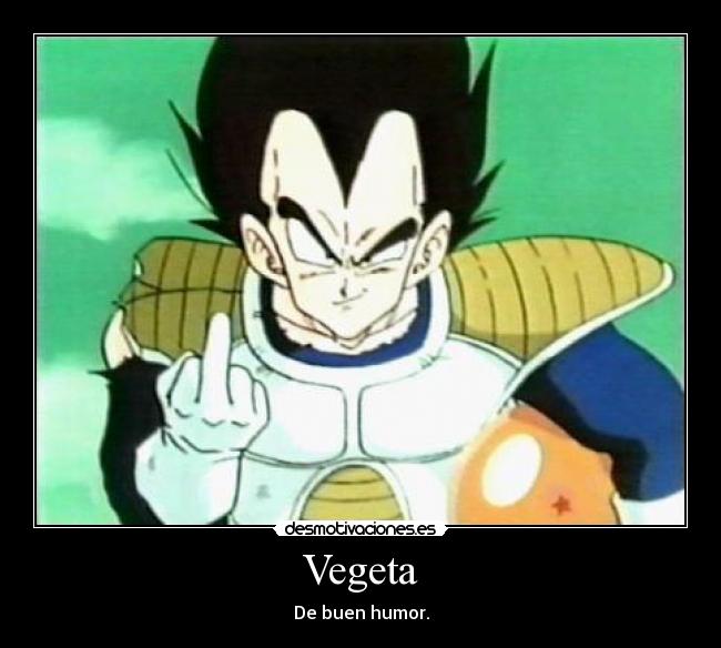 Vegeta - De buen humor.
