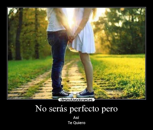 No serás perfecto pero - 