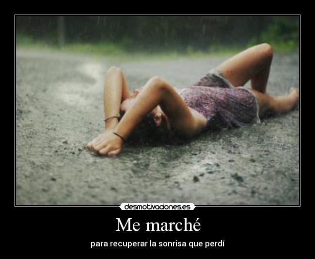 Me marché -