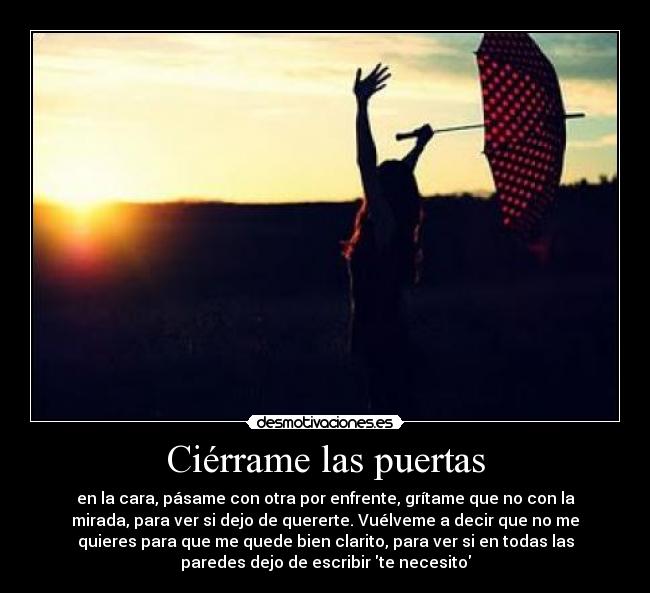 Ciérrame las puertas - 
