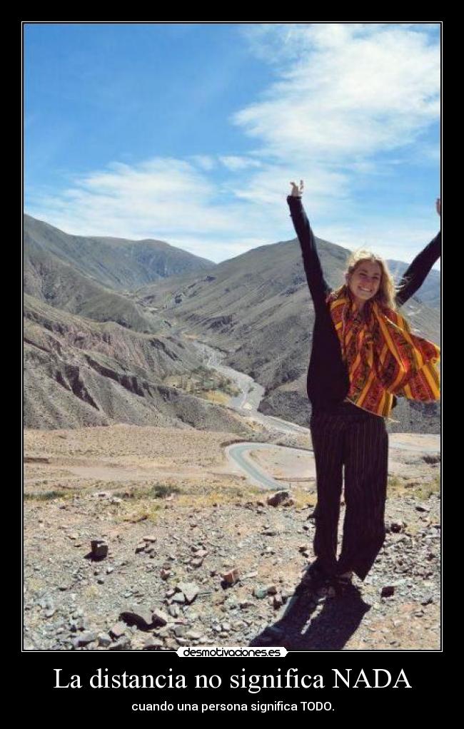 La distancia no significa NADA -