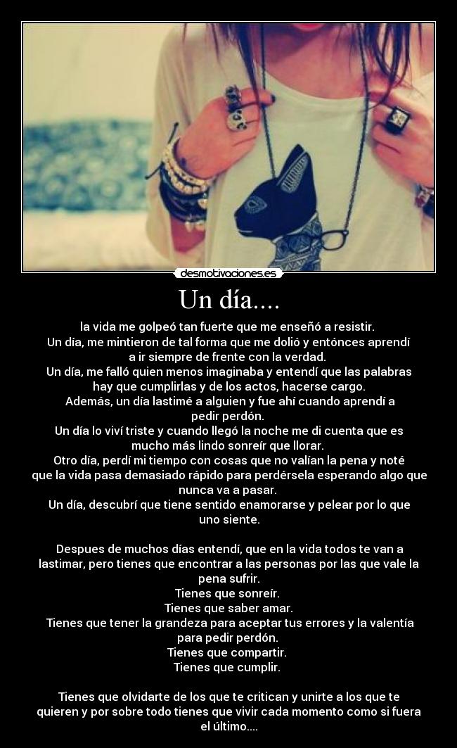Un día.... -
