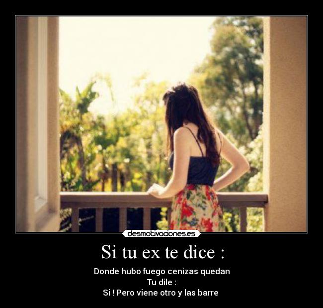 Si tu ex te dice : -