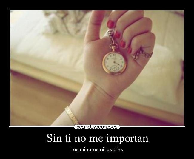 Sin ti no me importan -