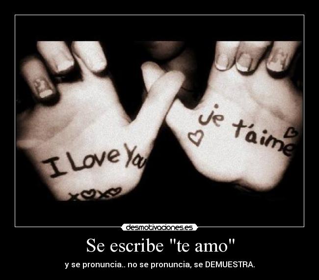 Se escribe te amo - 