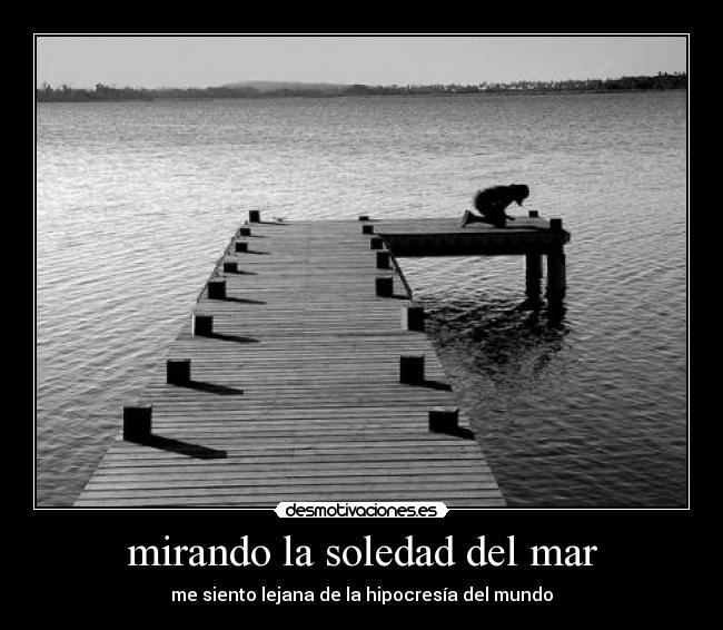 mirando la soledad del mar - 