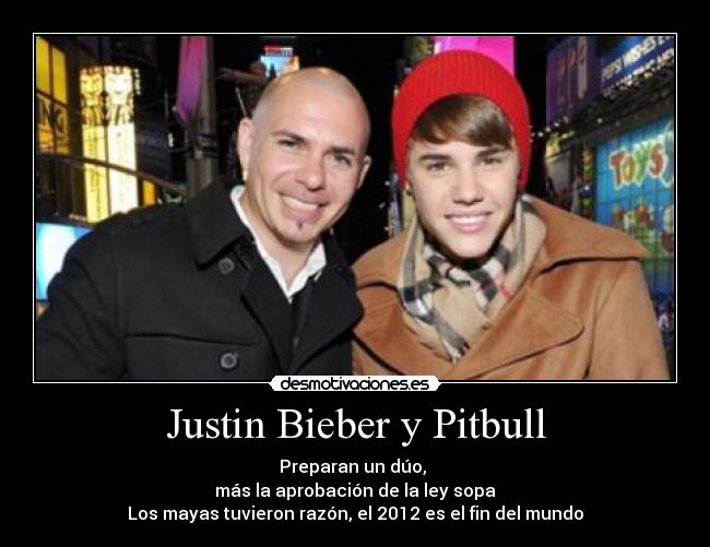 Justin Bieber y Pitbull -