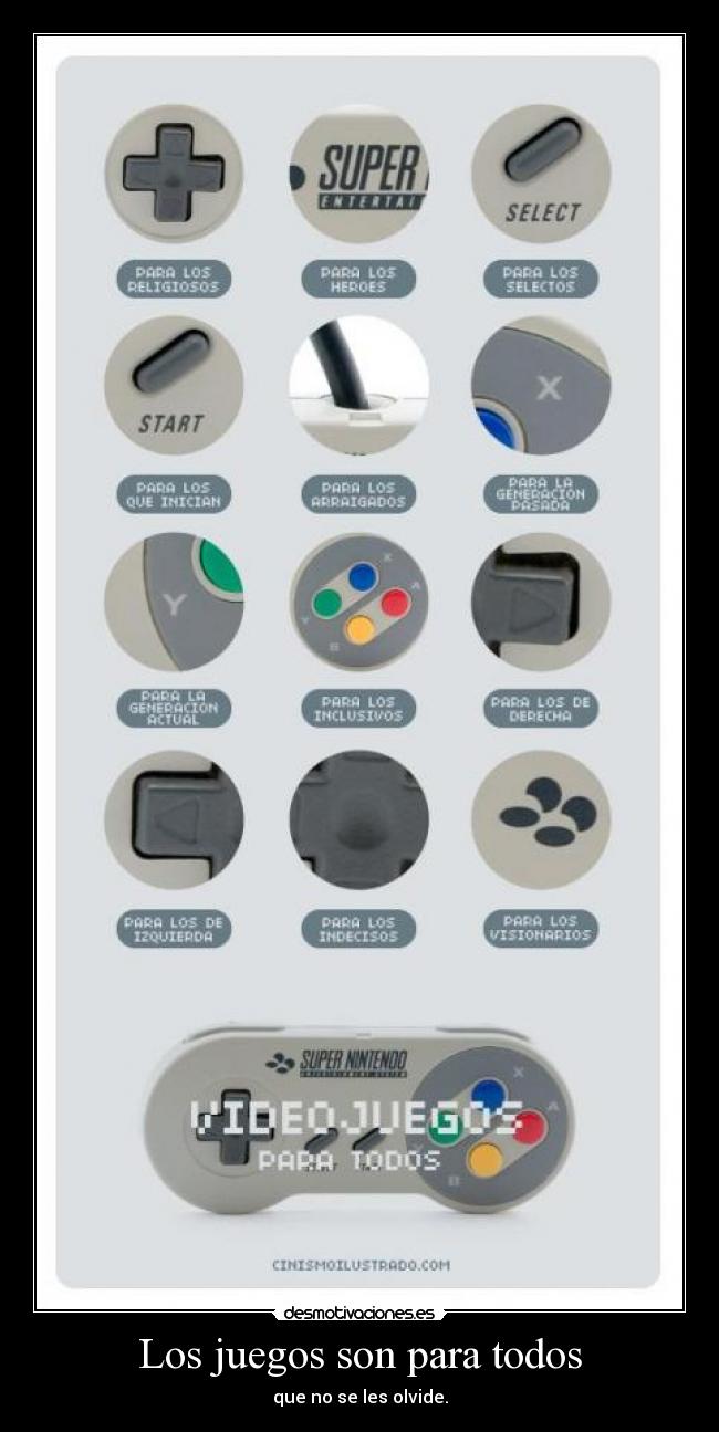 Los juegos son para todos -