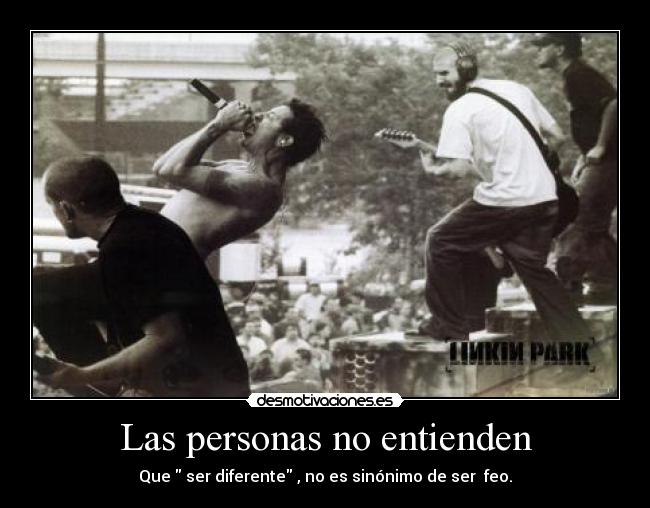 Las personas no entienden - 