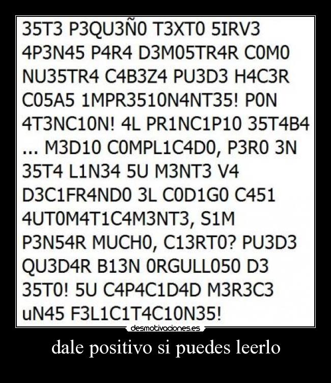 dale positivo si puedes leerlo -