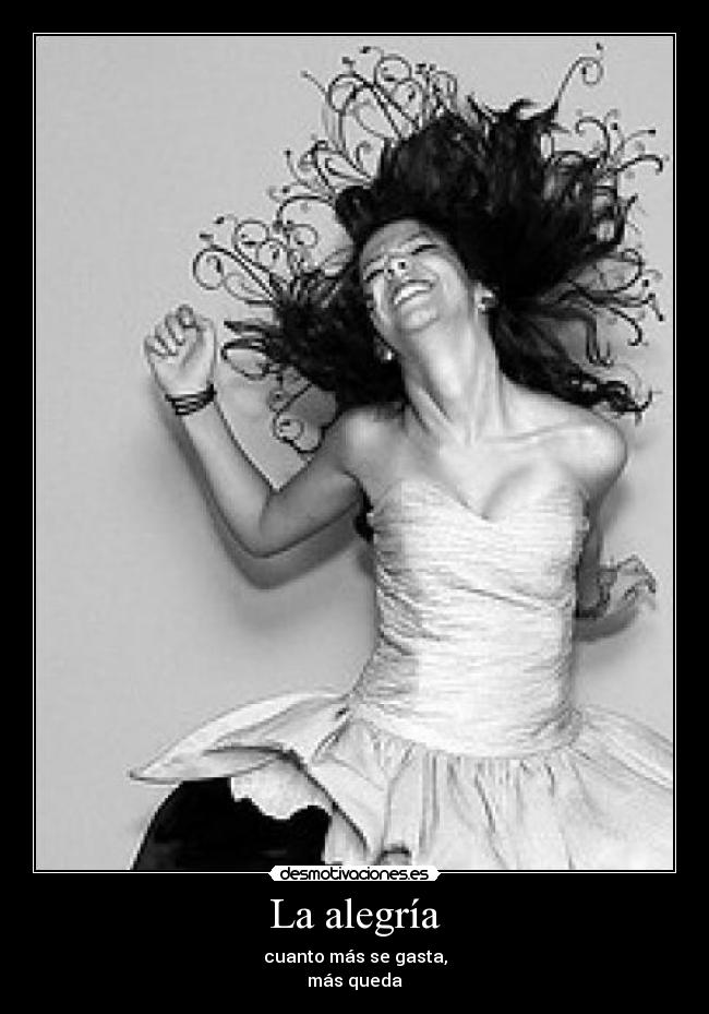 La alegría -
