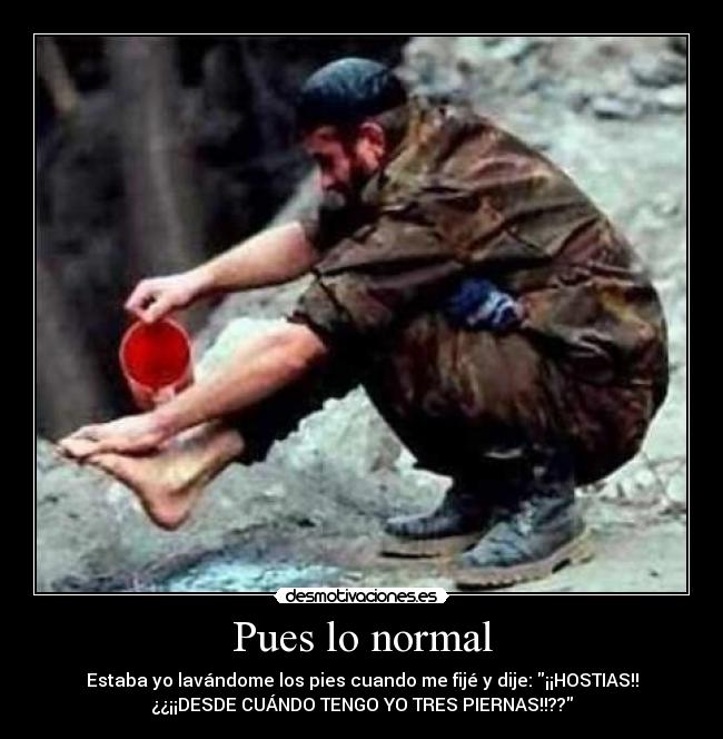 Pues lo normal -