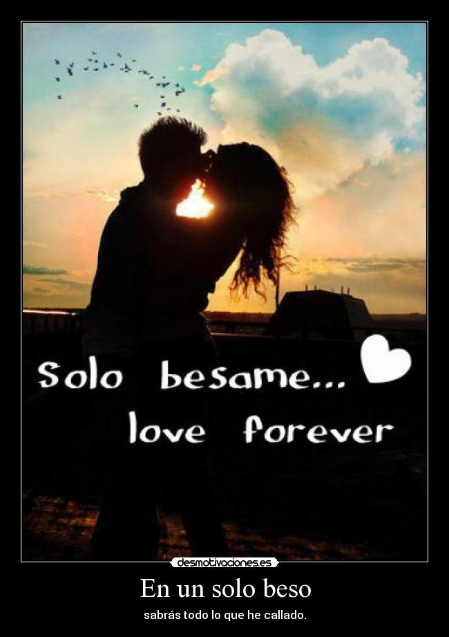 carteles solo beso desmotivaciones