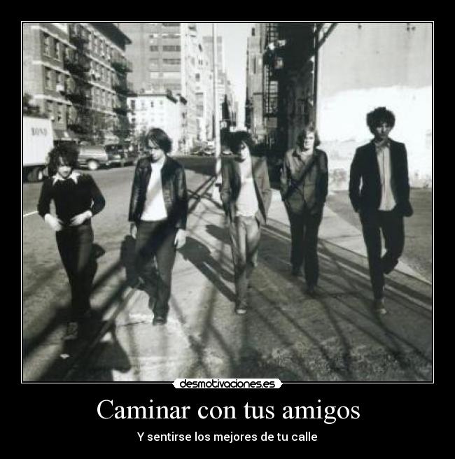 Caminar con tus amigos -