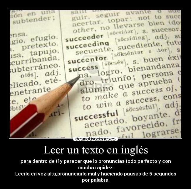 Leer un texto en inglés -