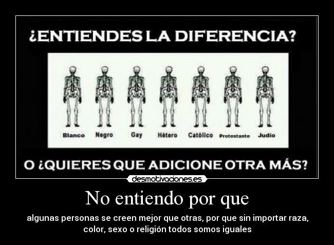 No entiendo por que -