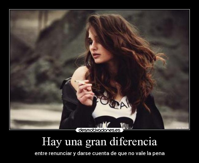 Hay una gran diferencia - 