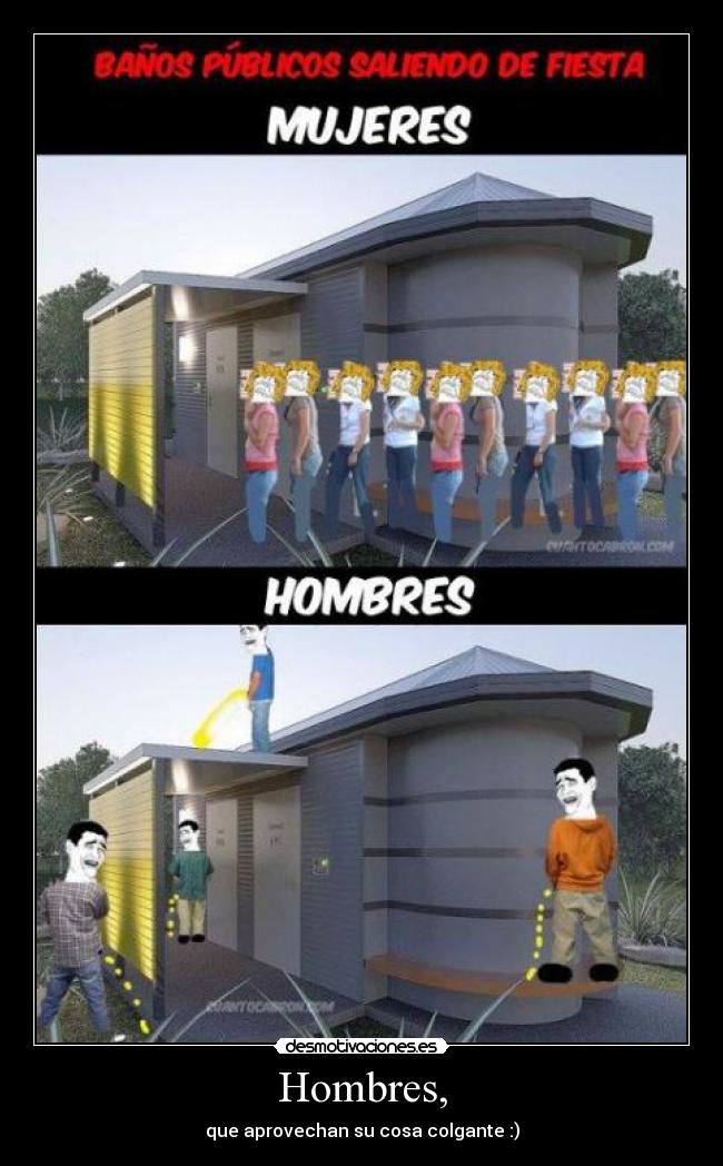 Hombres, - 