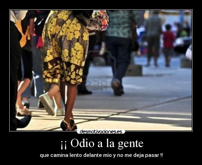 carteles odio caminar desmotivaciones