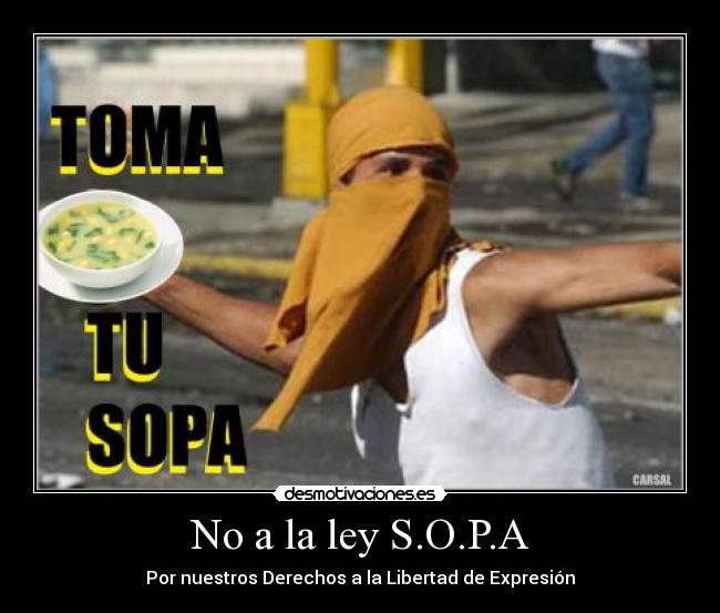 No a la ley S.O.P.A - 