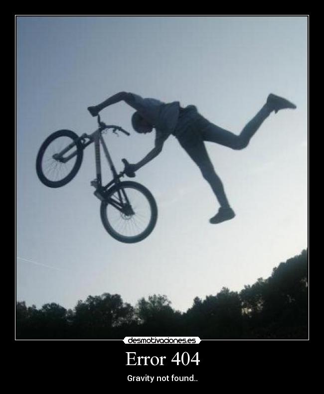 Error 404 - Gravity not found..