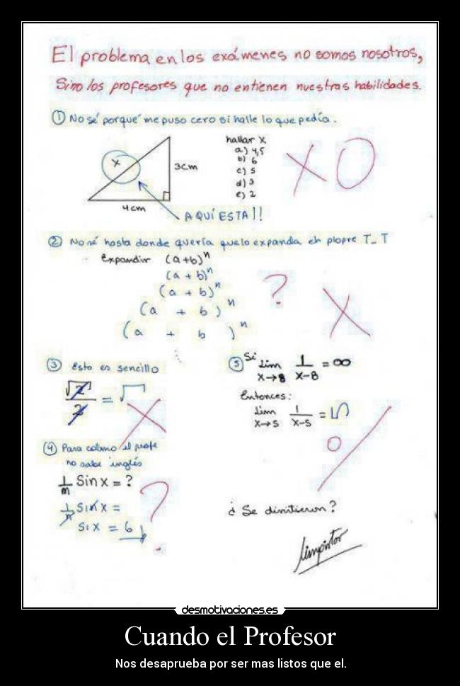 Cuando el Profesor -