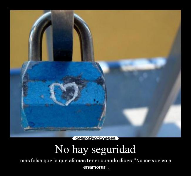 No hay seguridad - 