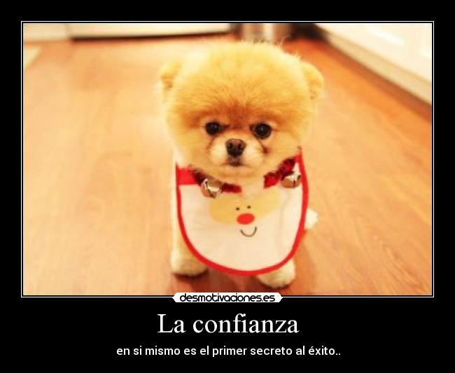 La confianza - en si mismo es el primer secreto al éxito..