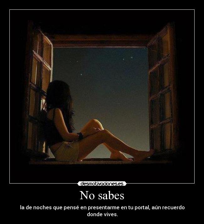No sabes - 