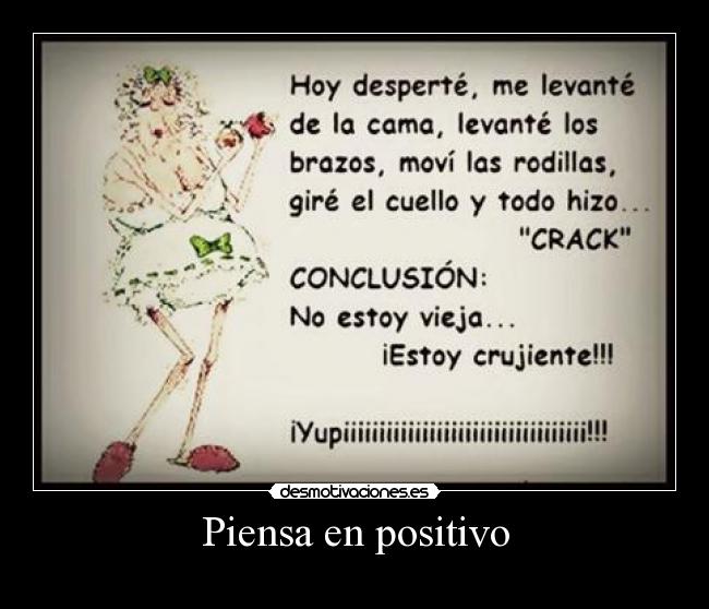 Piensa en positivo -