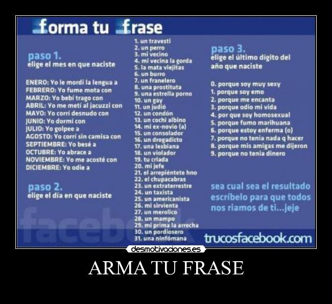 ARMA TU FRASE -