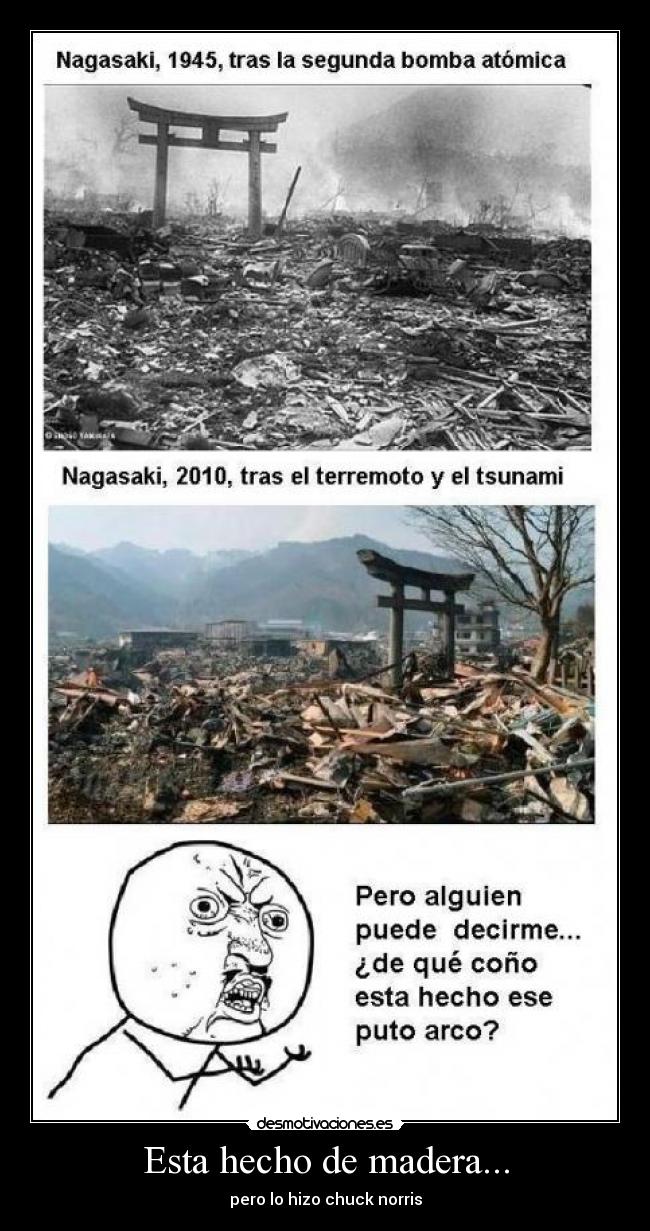 Esta hecho de madera... -