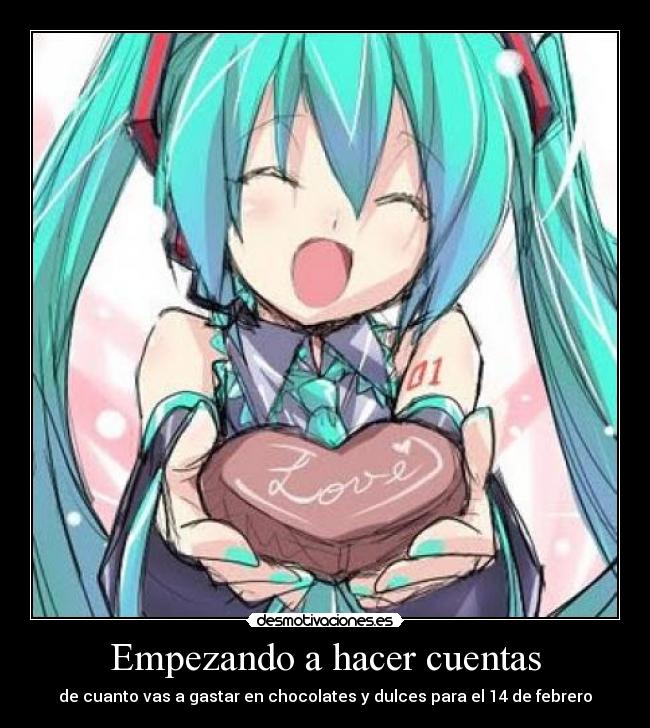 Empezando a hacer cuentas - de cuanto vas a gastar en chocolates y dulces para el 14 de febrero