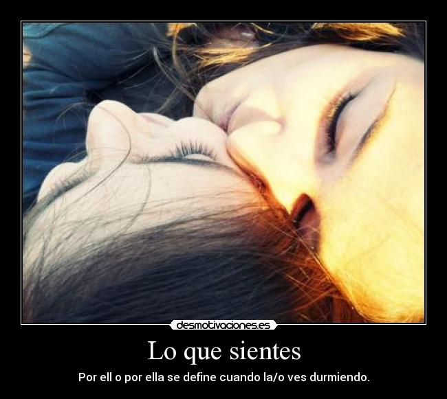 Lo que sientes -