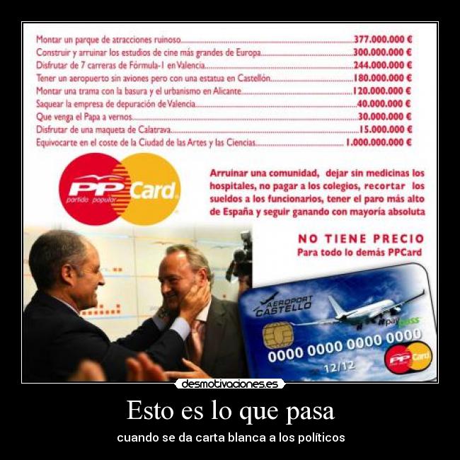 Esto es lo que pasa -