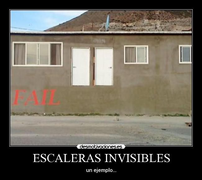 ESCALERAS INVISIBLES - un ejemplo...