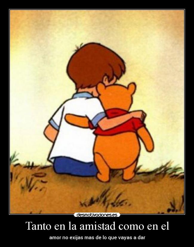 carteles amistad winnie the pooh desmotivaciones