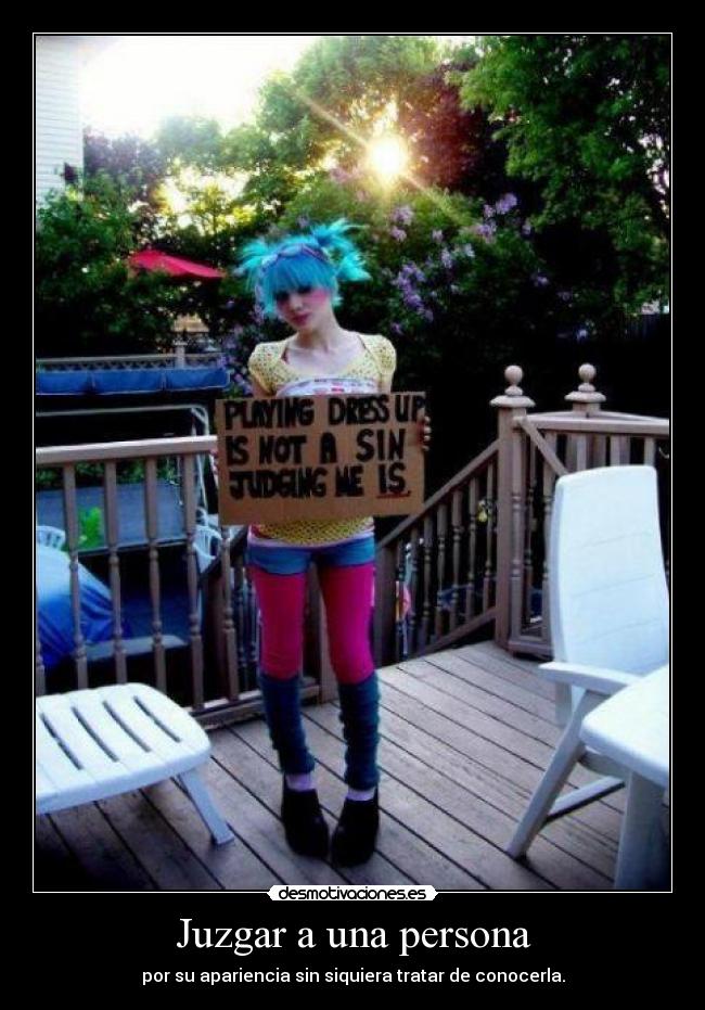 Juzgar a una persona -