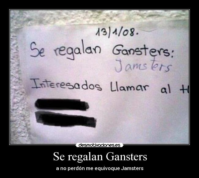 carteles regalan hamsters doble fail desmotivaciones