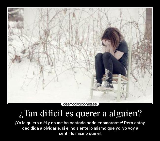 ¿Tan difícil es querer a alguien? - 