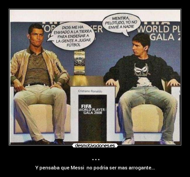 carteles dios messi cristiano ronaldo futbol arrogancia falso mesias desmotivaciones