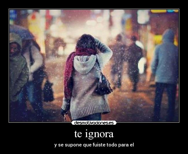 te ignora - 