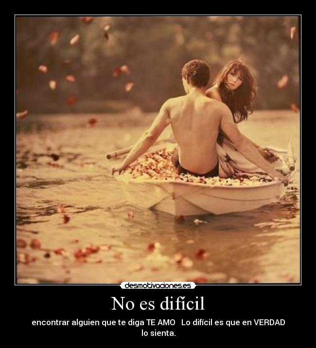 No es difícil -