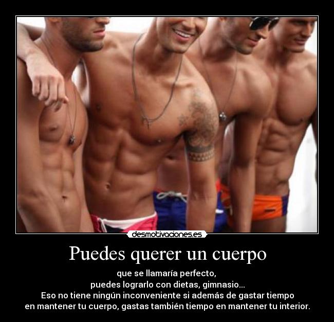 Puedes querer un cuerpo - 