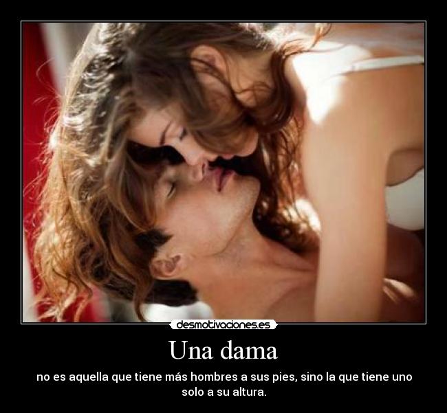 Una dama -