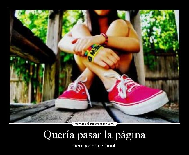 Quería pasar la página -